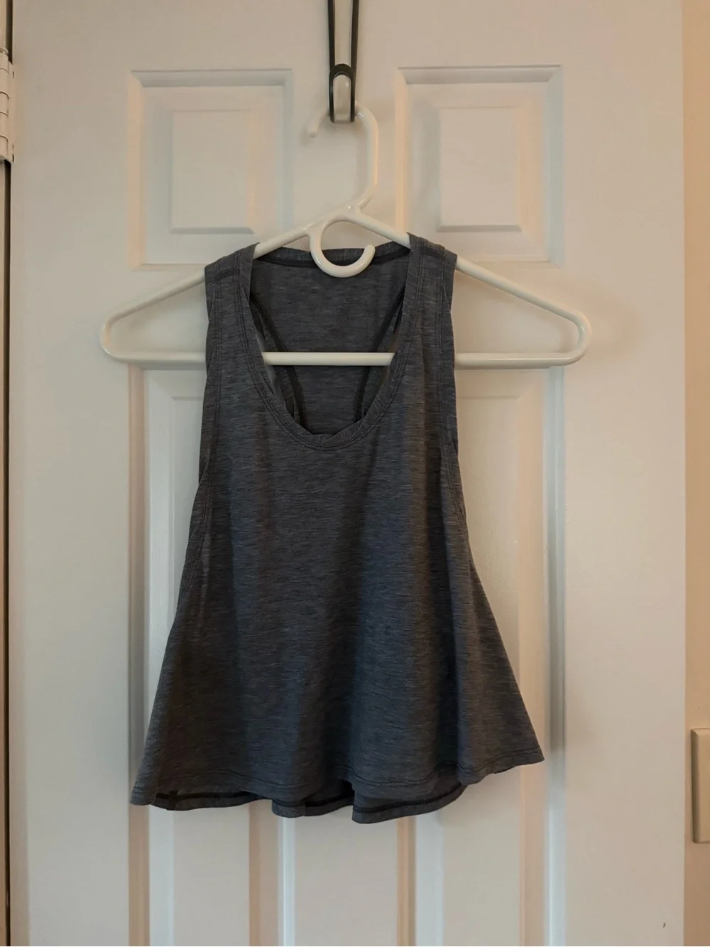 lululemon athletica Charcoal Gray Racerback cropped tank